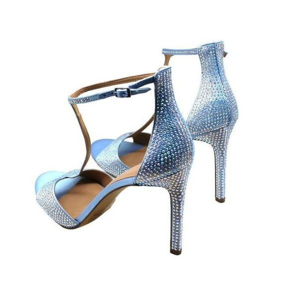 I.N.C International Concept Firah T-Strap Dress Sandals Blue Size 9.5 M NWB - Picture 2 of 5